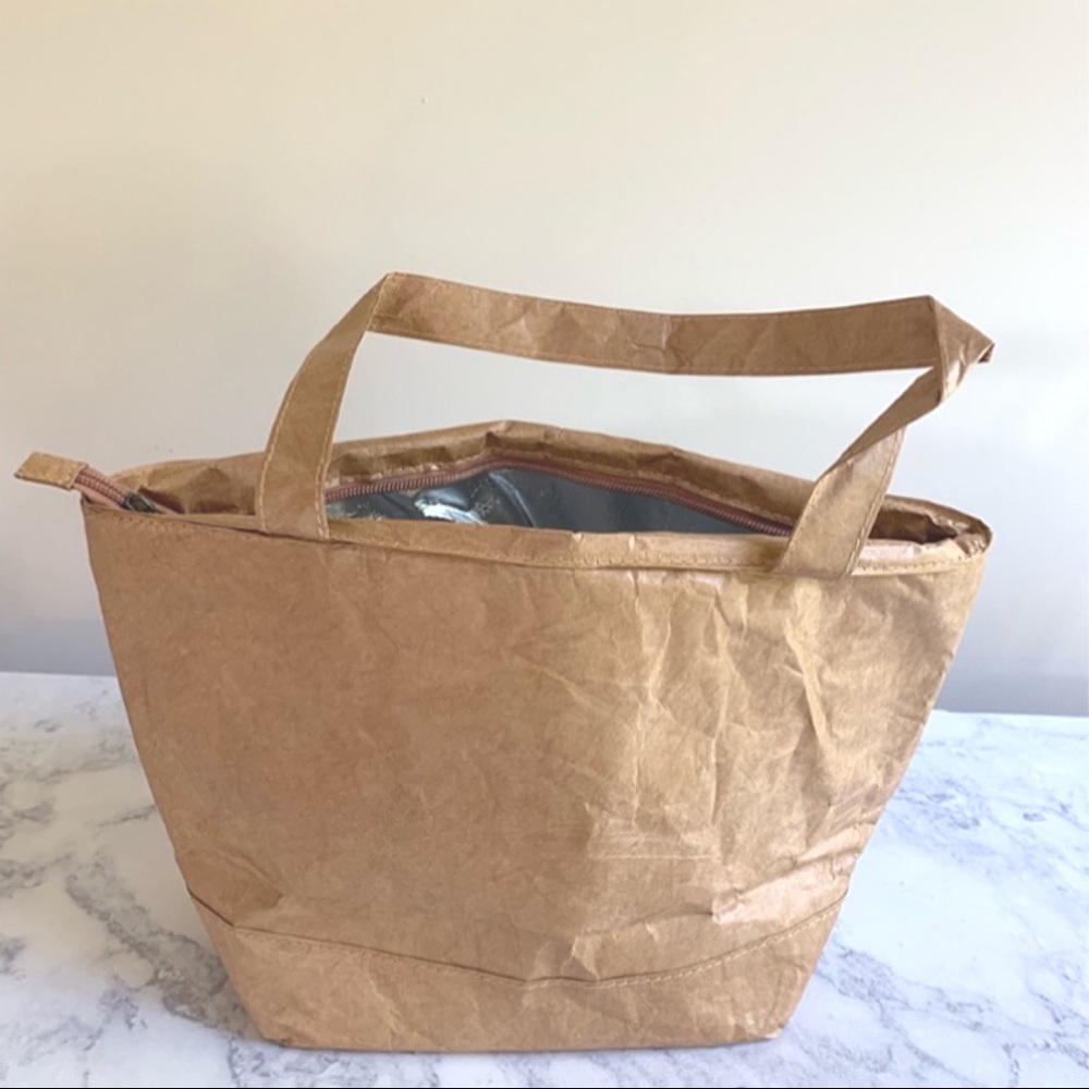 Insulated Kraft Paper Lunch Bag - Picture 2 of 3